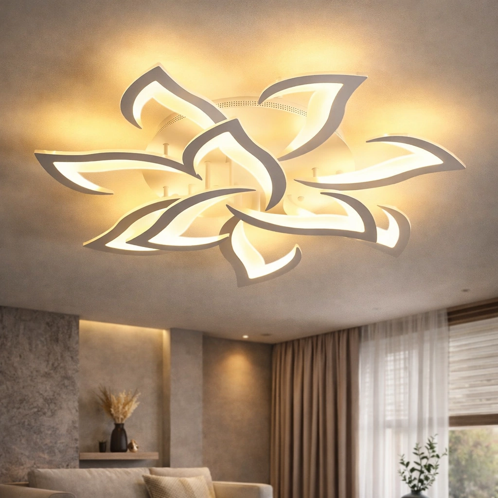 BLOMSYN – elegancka lampa sufitowa LED w kształcie kwiatu Nowoczesne oświetlenie