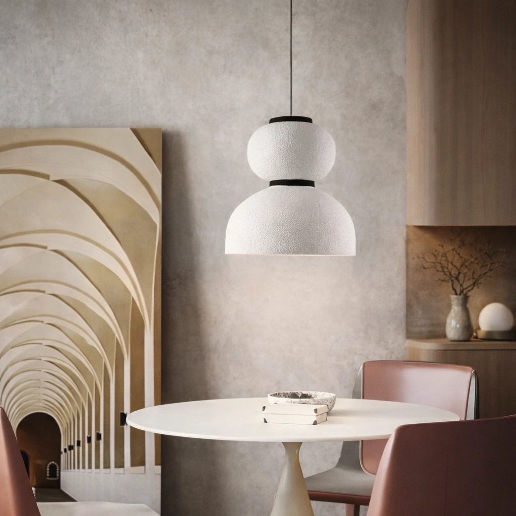 Lampa Wisząca YUMEI – Esencja Wabi-Sabi w Ręcznie Formowanej Strukturze Odkryj ś