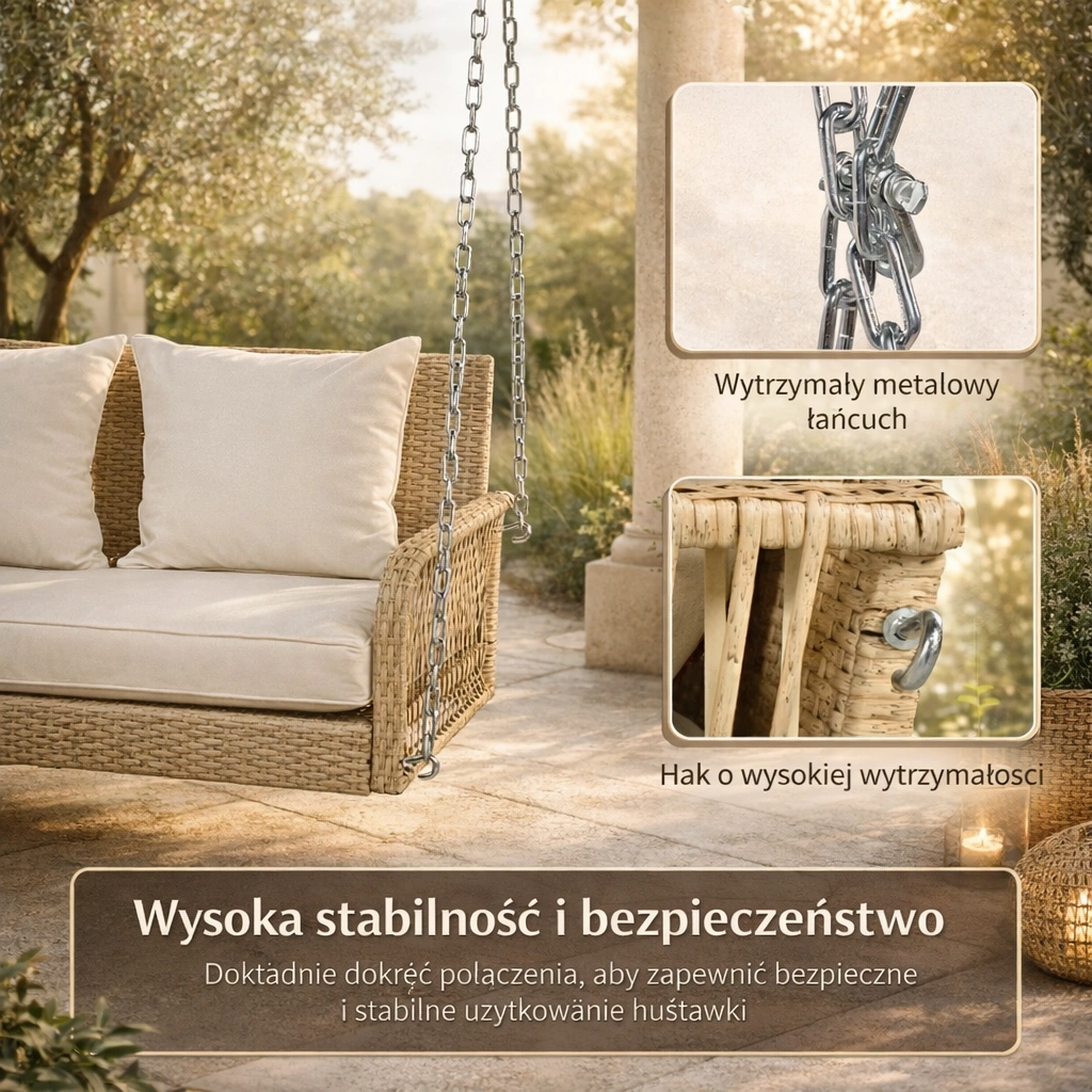 Wymiary huśtawki VARENA