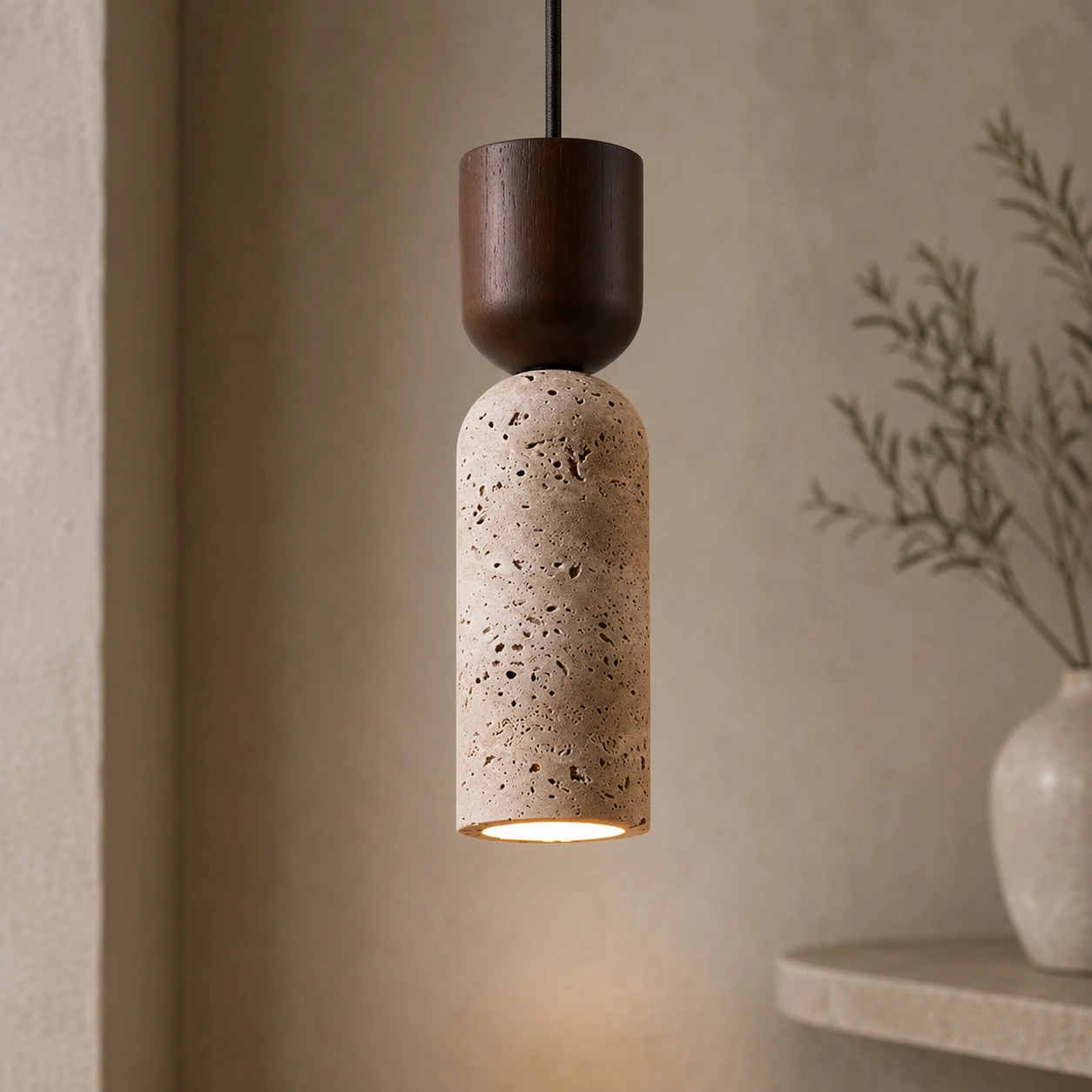 KAVORI lampa w aranżacji wnętrz Japandi Soft Luxury